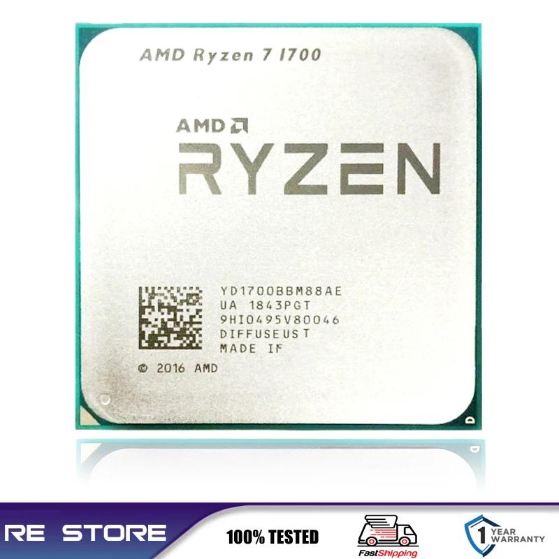 ߰ AMD Ryzen 7 R7 1700, 8 ھ 16  CPU μ, 65W , LGA AM4, 3.0GHz